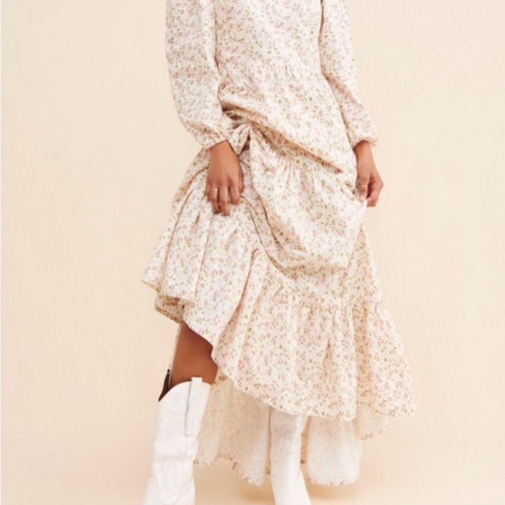 Boyish August tiered Floral Maxi Dress with Ruffle Hem new w/o tags